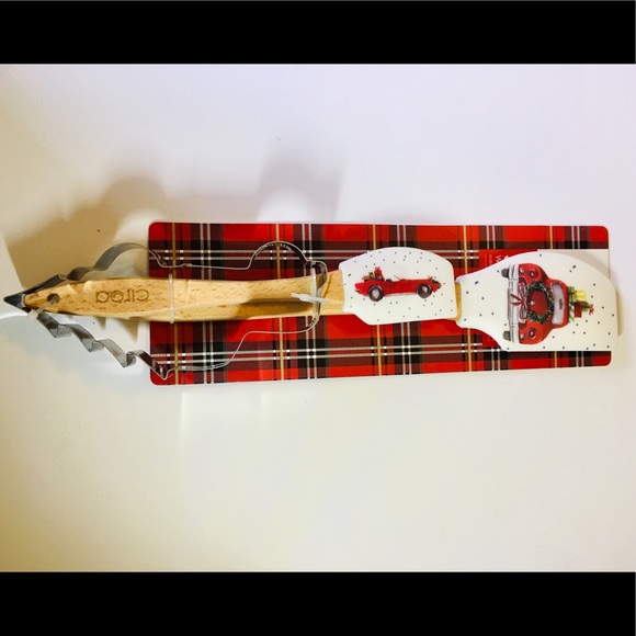 2 Silicone Xmas Red Cars Spatulas + Cutter Sports - Picture 7 of 7